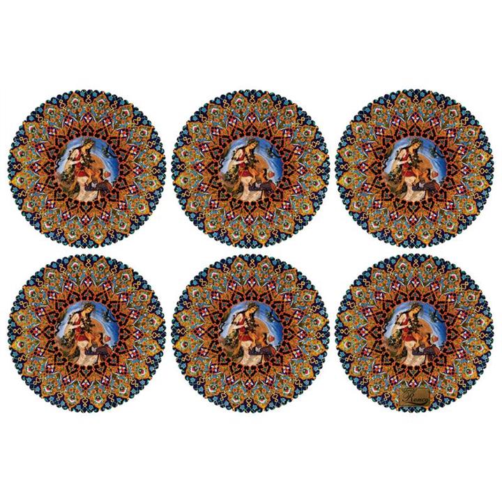 زیربشقابی مخمل رنس مدل U2-42416 سایز 30x30 سانتی متر